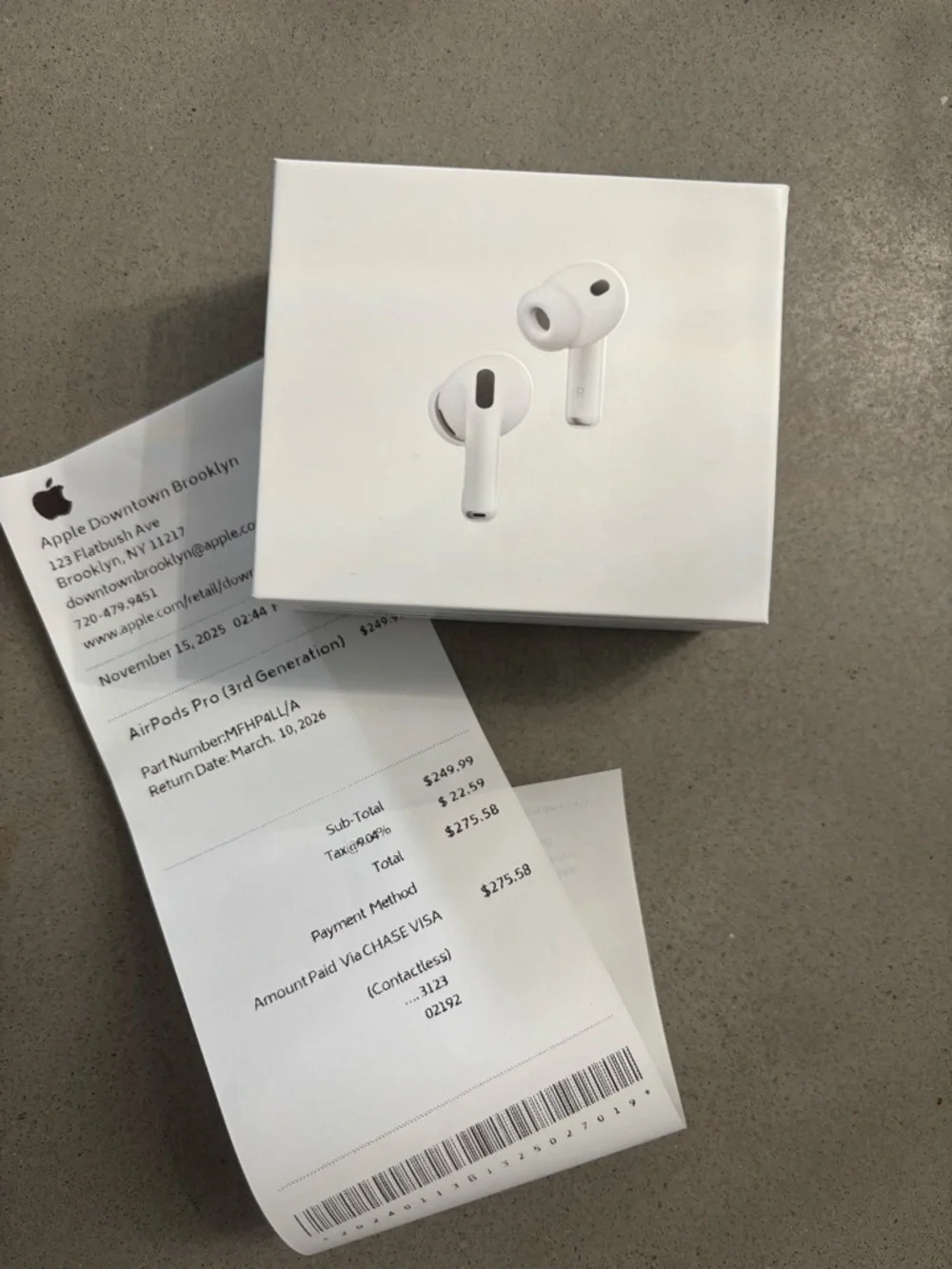 Apple AirPods Pro (3rd Gen) True Wireless Earbuds - White